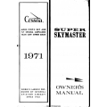 Cessna Super Skymaster Owner's Manual 1971